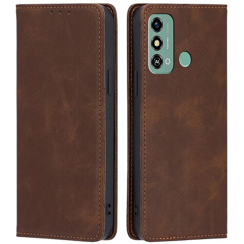 INORCO Ovitek za telefon denarnica za ZTE Blade A53, usnjen ovitek za stojalo za telefon proti praskam, (22033123) Slike
