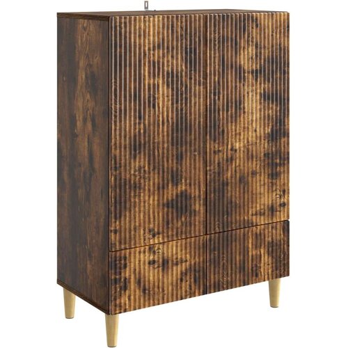  Strani šal Dimljen hrast 66 x 34,5 x 95 cm Inženirski les, (5000217800) Cene