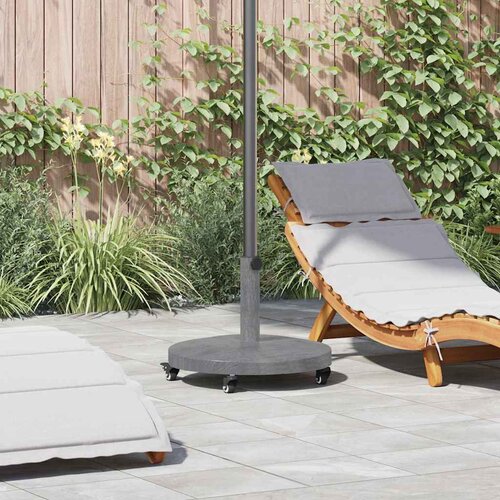VidaXL Osnove za vanjske suncobrane Tamno drvo 48 x 48 x 32.5 cm Slike