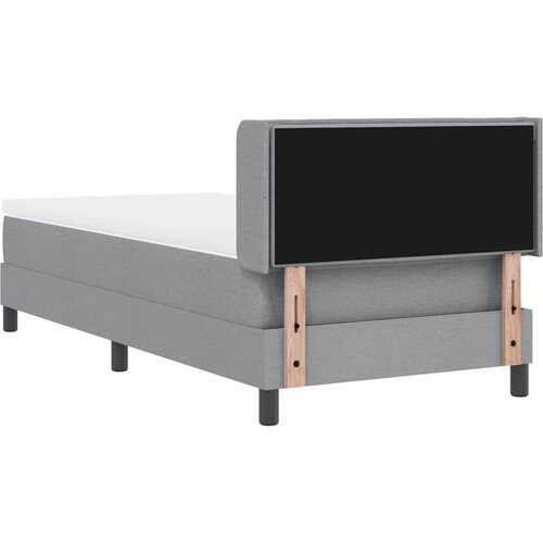  s opruga kutije Svijetlo siva 190 x 90 cm tkanina Slike