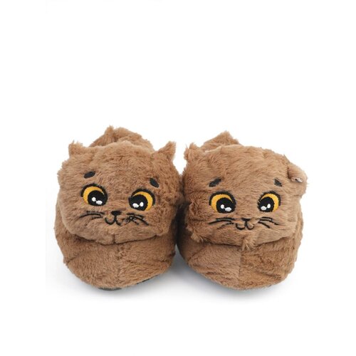 Capone Outfitters Plush Slippers - Brown - Flat Slike