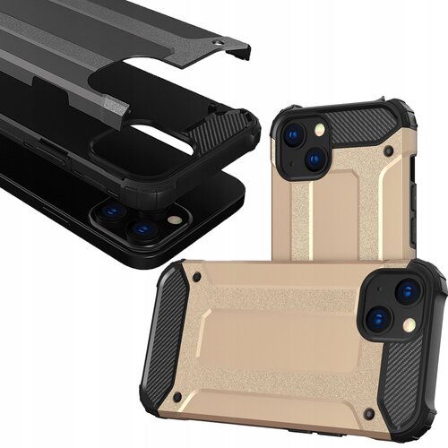 HURTEL HYBRID ARMOR ETUI CASE OBUDOWA POKROWIEC FUTERAŁ DO IPHONE 13 MINI ZŁOTY, (21974243) Cene