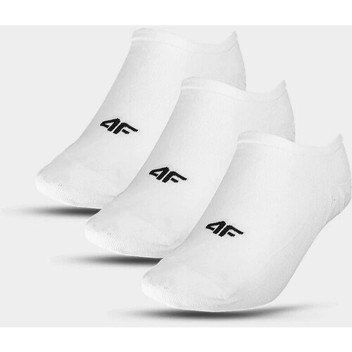 4f Women's Casual Short Socks (3 Pack) - White Cene