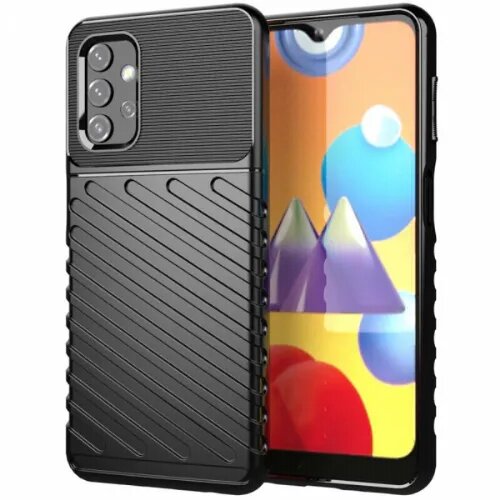 Onasi silikonski ovitek Tunder Armor za Samsung Galaxy A33 5G A336 - črn Slike