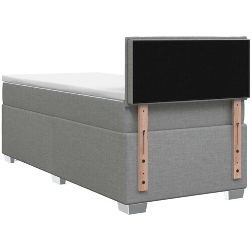  Boxspring krevet s madracem Svjetlosiva 80 x 200 cm Tkanina - Svjetlosiva 80 x 200 cm Dizajn linija Slike