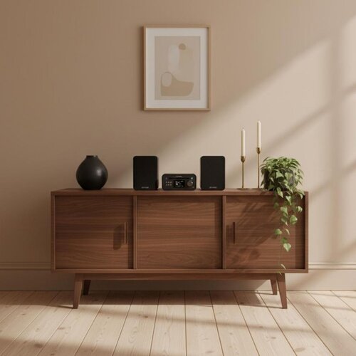 Pure Cisti Classic Stereo Mini crni Mikro stereo sustav Slike