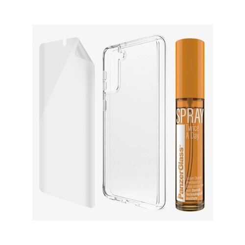 PanzerGlass čistilni ovitek za Samsung Galaxy S21+ (TPU, ClearCase, 30 ml sprej) (B7260) Slike