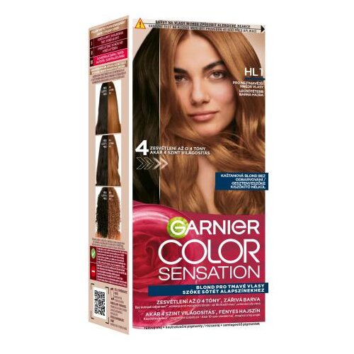 Garnier Color Sensation barva za lase za posvetlitev las odtenek HL1 Black Hair 1 kos Cene