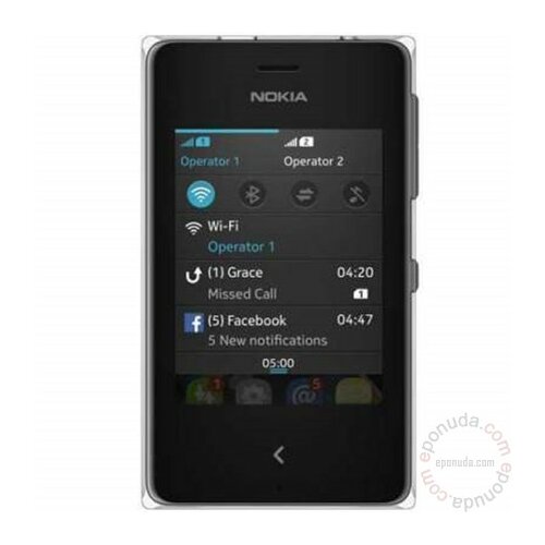 Nokia Asha 500 Dual Black mobilni telefon Slike