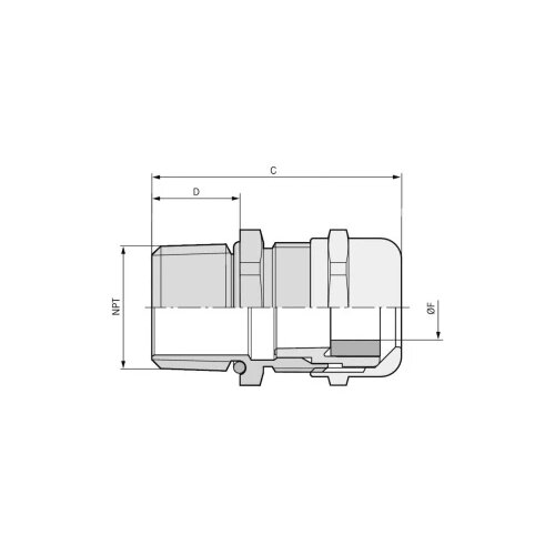  Kabelska uvodnica 3/4" mesing prirodne boje LappKabel SKINTOP MS-SC NPT 3/4" 25 kom. Cijene