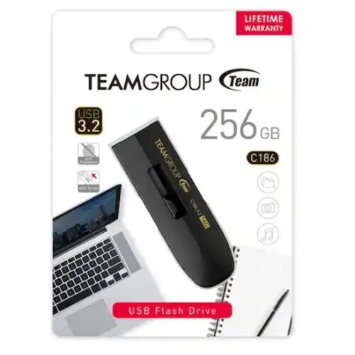 Team Group 256GB C186 usb flash memorija 3.2 black TC1863256GB01 Cene