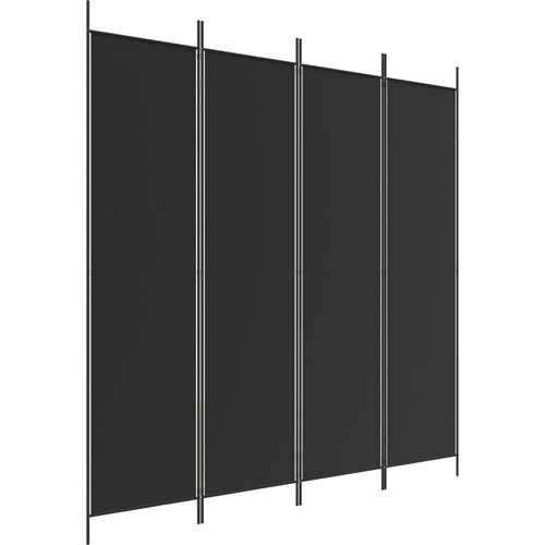 Maison Chic Paravan - Sobne pregrade 4-delni 200x200 cm črno blago, (22111709) Cene