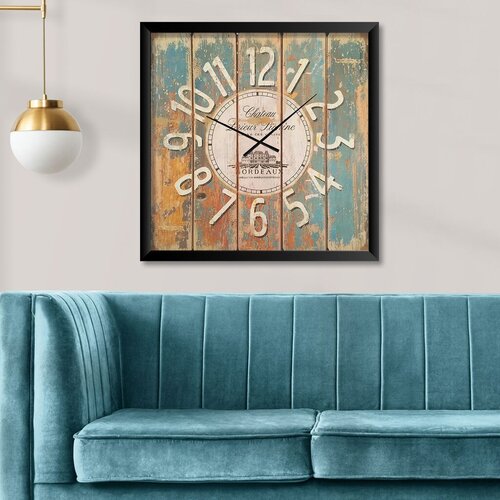 Wallity Dekorativni zidni sat STMDF819897, 45x45 cm Cene