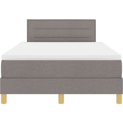 Box Spring Krevet s Madracem Taupe 120x200 cm Tkanina Slike