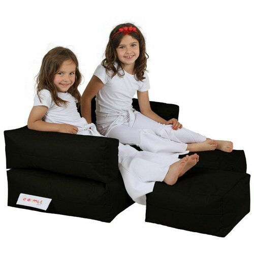 double kid - crni baštenski ležaljka-fotelja Slike