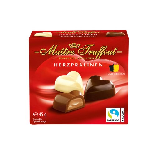 MAITRE TRUFFOUT Mini praline belgijske Srce 45g Cijene