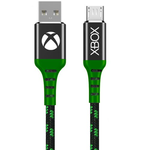 Numskull uradni xbox one micro usb najlonski pleteni polnilni kabel 4 m - kabel za hitro polnjenje (ni podatkovni) - združljiv s krmilniki PS4 in drugimi napravami, združljivimi z mikro usb, (21241441) Slike