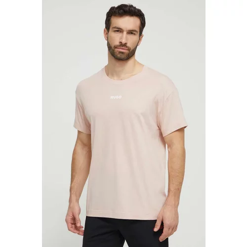 Hugo Homewear majica kratkih rukava boja: ružičasta, s tiskom