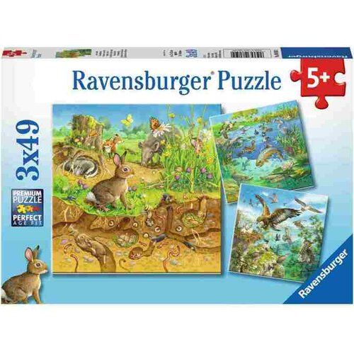 Ravensburger životinje u stani&amp;scaron;tima RA08050-puzzle Slike