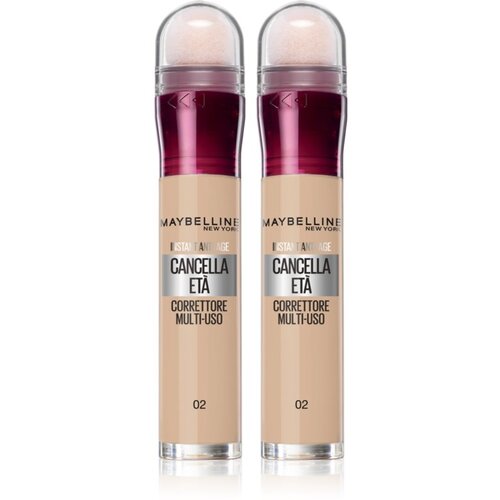 Maybelline Instant Anti Age Eraser tekoči korektor z aplikatorjem z gobico ugodno pakiranje odtenek 02 Nude Slike