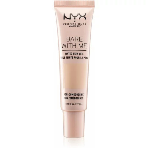 NYX Professional Makeup Bare With Me Tinted Skin Veil lahki tekoči puder odtenek 01 Pale Light 27 ml