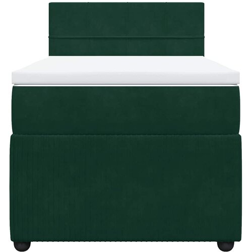 Box spring krevet s madracem tamnozeleni 90x200 cm bar&amp;scaron;unasti Slike