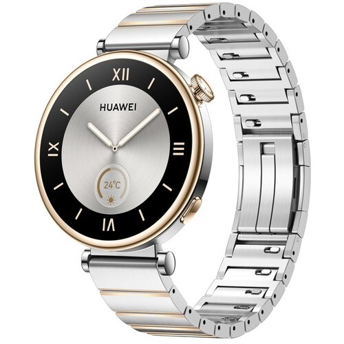 INF združljiv s huawei GT5 18 mm pa&scaron;ček za uro iz nerjavečega jekla - hitra sprostitev silver+gold, (5000090633) Cene
