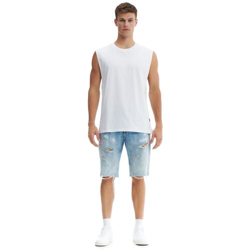 Cropp mu&amp;scaron;ke kratke hlače od trapera - Plava 3010R-50J Slike