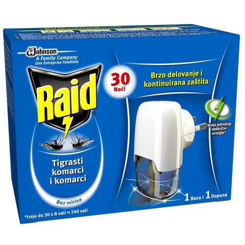 Raid INSEKTICID SILVER LIQUIDO, elektri�ni komplet proti komarjem, 30 no�i Cene