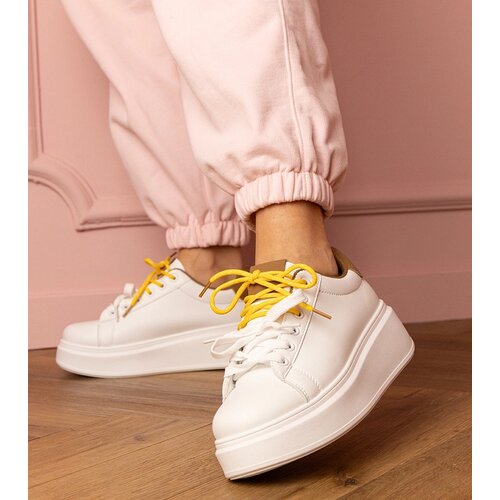 D/CEO marka niezdefiniowana White-brown platform sports sneakers Kler Cijene
