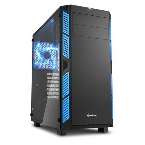 Sharkoon AI7000 GLASS RGB (Crno/Plavo) kućište za računar Slike