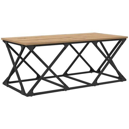 vidaXL Klubska miza artisan hrast 100 x 49 x 40 cm Konstruiran les, (5000083363) Cene