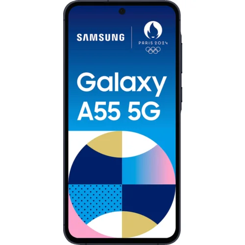 Samsung Smartphone 6.6", 5G, Octa Core 2.75GHz, RAM 8GB, 50Mpixel - Galaxy A55 5G 8GB/128GB Navy