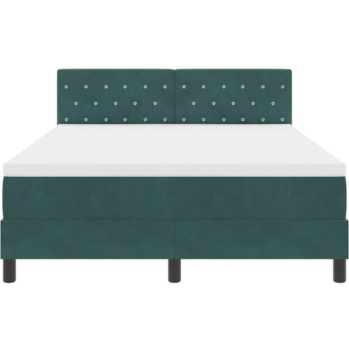  LED Box Spring Krevet Tamnozelena 140 x 200 cm Bar&amp;scaron;un Slike