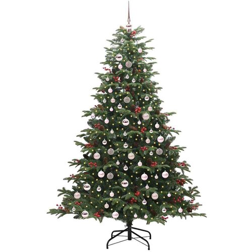 VidaXL Umjetno božićno drvce Zelena 210 cm PVC i Metal i Plastika Slike