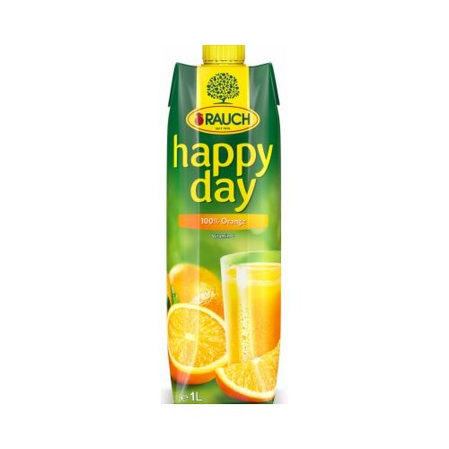 Rauch happy day 100% pomorandža sok 1L tetra brik Slike