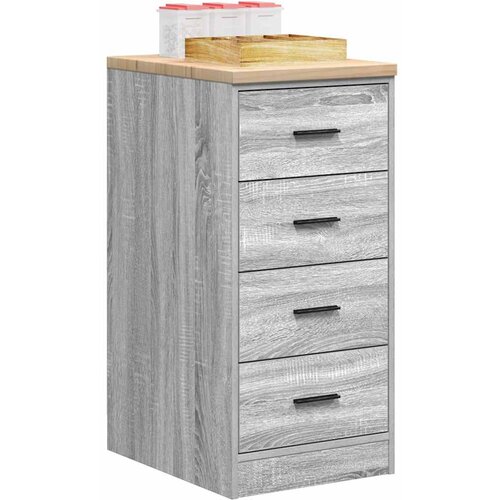 VidaXL Garažni ormar za odlaganje 40x51x85 cm masivne borovine Slike