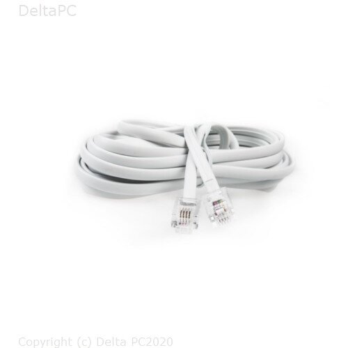 Telefonski kabl 7,5m sa kon.RJ-11, TC6P4C-7.5M, GEMBIRD Slike