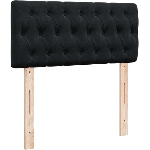vidaXL Box spring krevet s madracem crni 100x200 cm baršunasti Cene