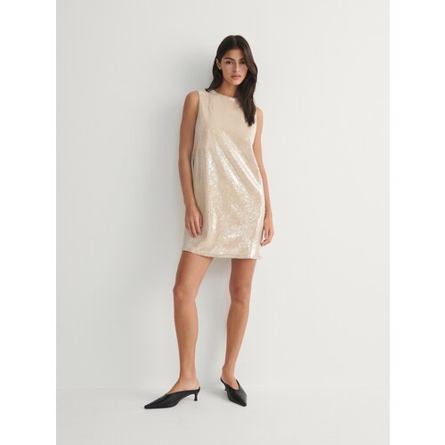 Reserved - Mini haljina sa šljokicama - boja kože Cijene