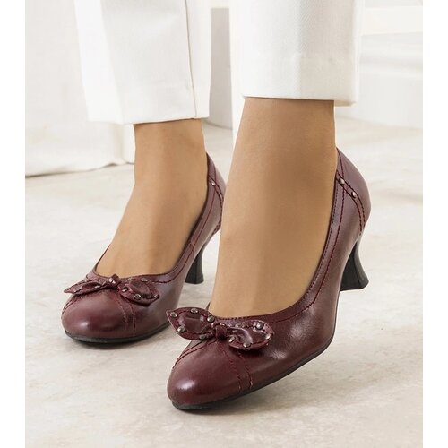 D/CEO Red pumps on a low heel Feeling Slike