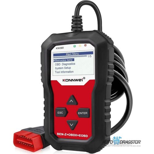 Uređaj za dijagnostiku OBD2 za mercedes benz KW360APT Slike