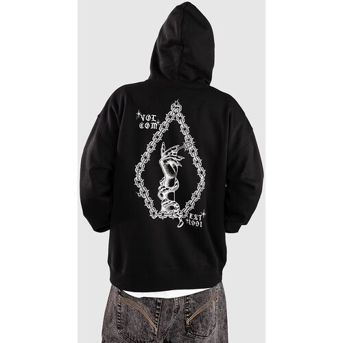 Volcom Fa Daniel Shepard Po Pulover s kapuco black Cene