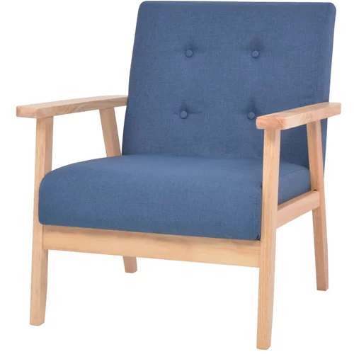  Fotelja od tkanine plava