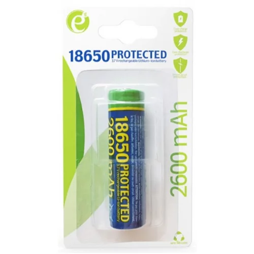 Punjiva baterija 18650 Li-Ion 3,7V 2600mAh, protected, EG-BA-18650/2600, GEMBIRD