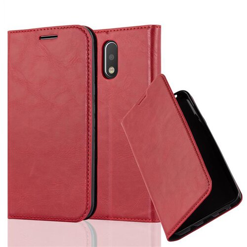 Cadorabo Ohi&scaron;je, združljivo z Motorola MOTO G4 / G4 PLUS v rdeče jabolko - Za&scaron;čitni ovitek z magnetnim zapiranjem, stoječo funkcijo in režo za kartice, (20550019) Cene