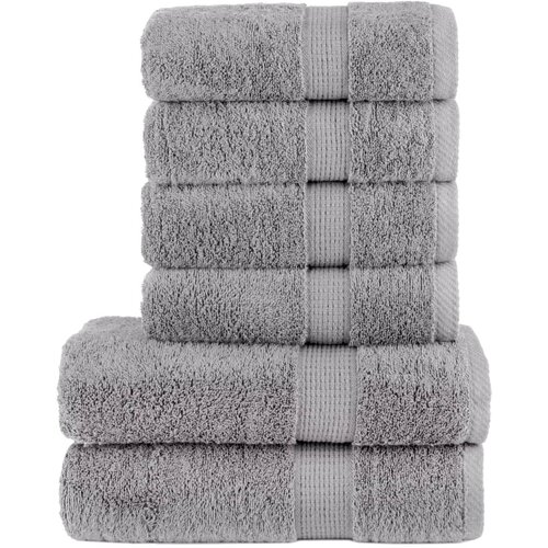  6-dijelni vrhunski set ručnika SOLUND sivi 600 gsm Cijene
