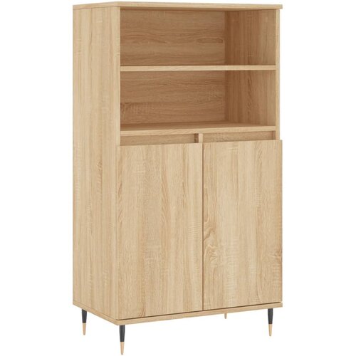  Visoka komoda hrasta sonome 60x36x110 cm od konstruiranog drva Smeđa Slike