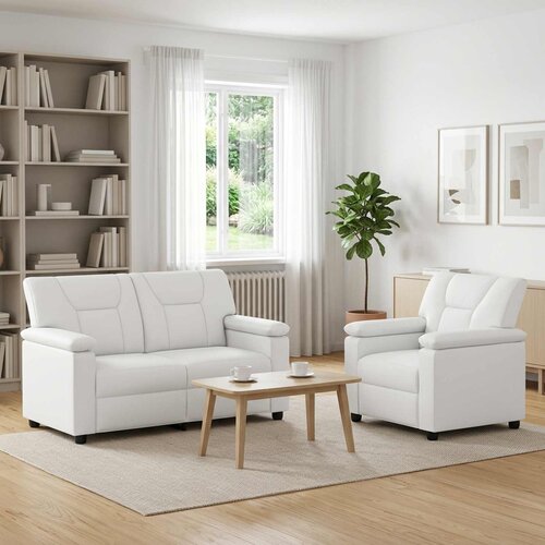  Set sofe 2 pcs Bijela Umjetna koža Cene