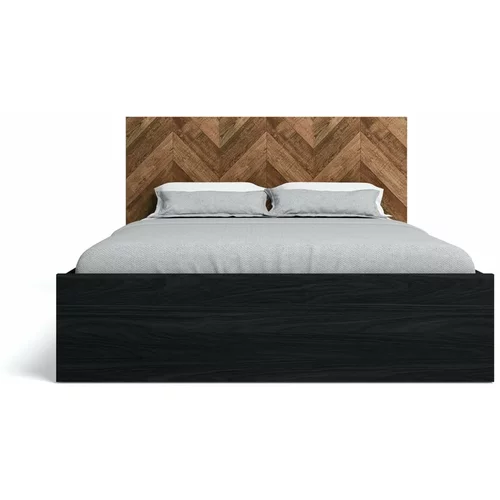 Marckeric Zakonska postelja v črni in naravni barvi 160x200 cm Gio - Marckeric